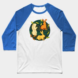 MID-MORNING MODERN BACKYARD Bunnies Baseball T-Shirt